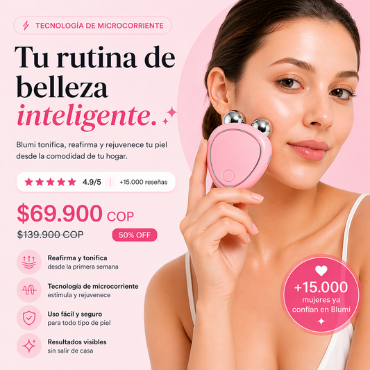 Masajeador Facial de Microcorriente